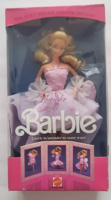 Vtg. 1989 Lavender Looks Barbie Doll Special Limited Edition 3963 NIB Christmas