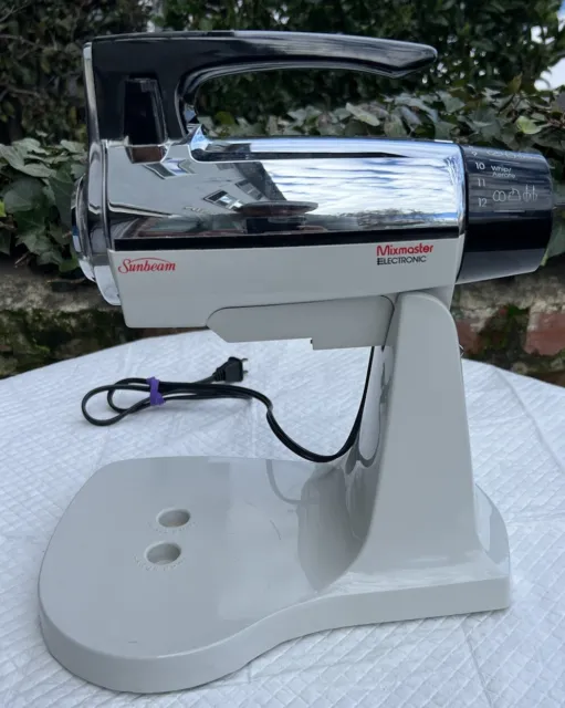 Vintage Sunbeam Mixmaster Electronic 12 Speed Dual Stand/Hand Mixer Model #2358