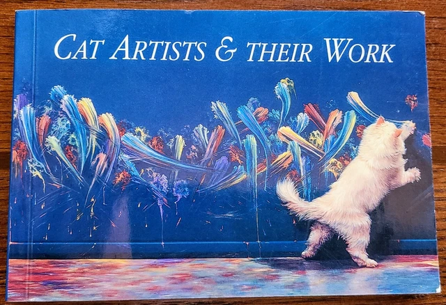 Cat Artists & Their Work Postcard Book Why Cats Paint 21 Fun Art Mailing Cards