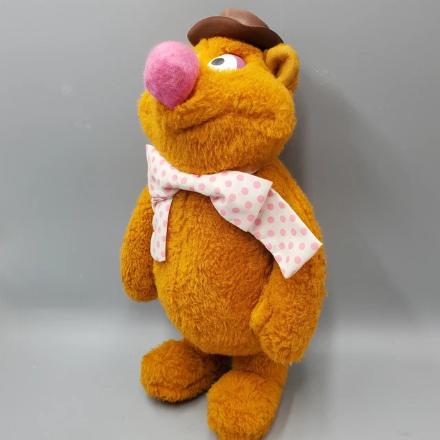 Muppets Fozzie Stuffed Animal Plush Bear Fisher Price 851 Vintage 14 inch