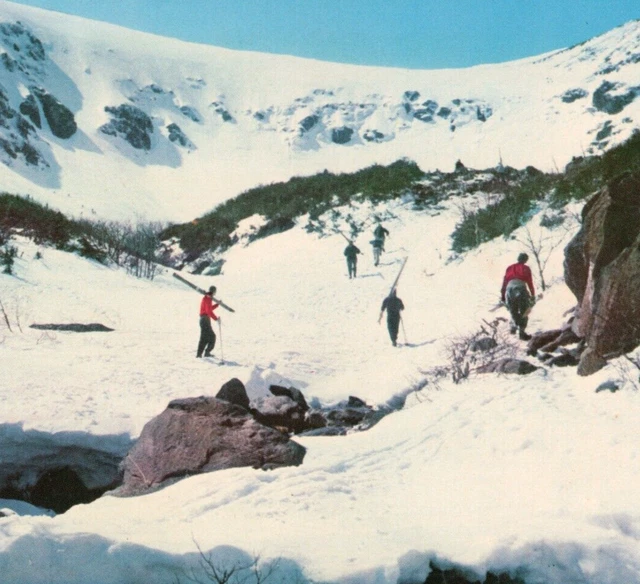 Carte Postale Vintage Mont Rainier, Washington - Années 1950 - Vue Montagne Et Skieuses