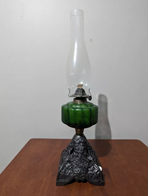 antique victorian oil lamp