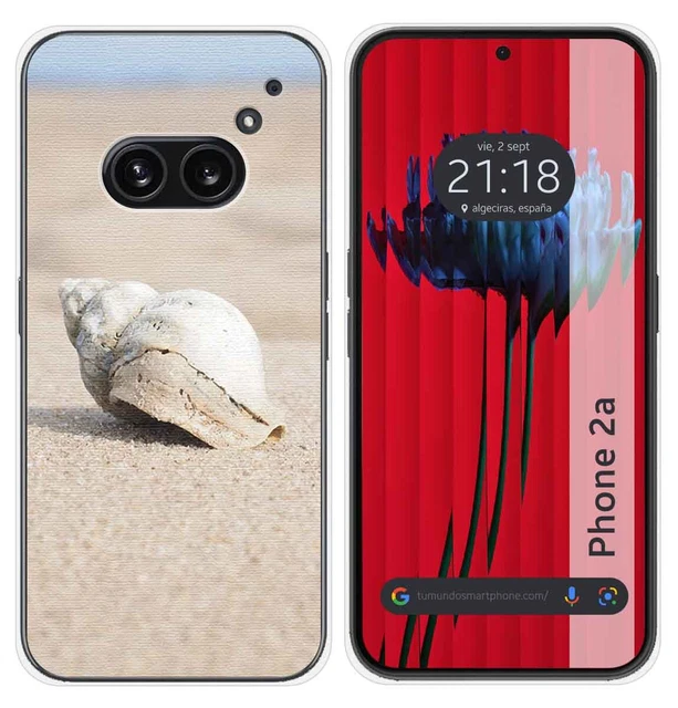 Coque Pour Nothing Phone 2a Et 2a Plus Dos Cuir Vegan Contour Souple Noir 3662428021615