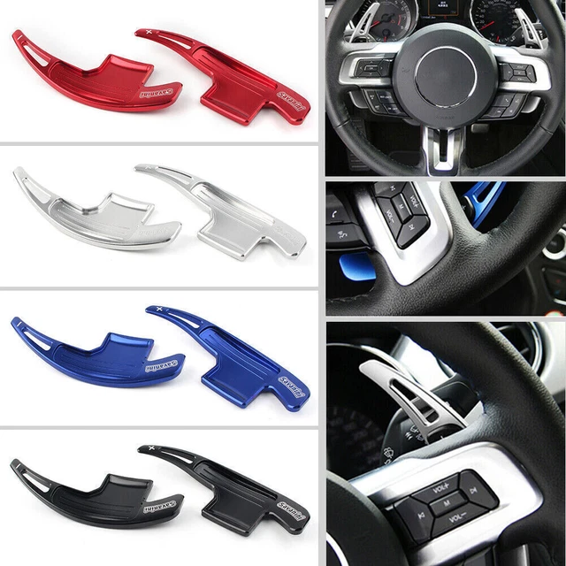 Steering Wheel Shift Shifter Paddle Extension Alu Fits 2015-2021 16 Ford Mustang