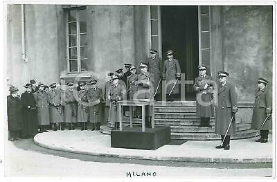 1940 ca MILANO Scuola Militare TEULIE' Cerimonia con il Duca di Bergamo (2) Foto