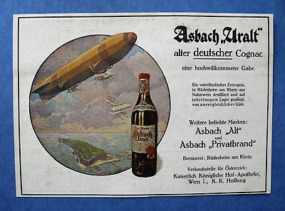 Echter alter Cognac Asbach „Uralt“ 414191/ Lot Reklamemarken 