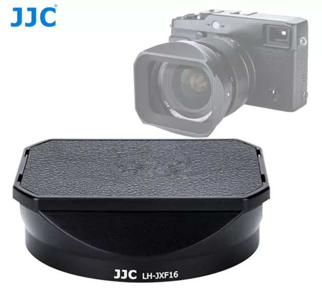 JJC Bayonet Metal lens hood +Cap for Fuji Fujifilm XF 16mm f/1.4 R WR as LH-XF16