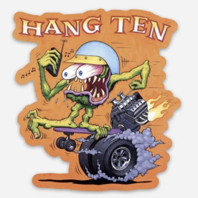 Rat Fink Hang Ten Surfer Hot Rod Custom MAGNET Muscle Car Vintage Old School