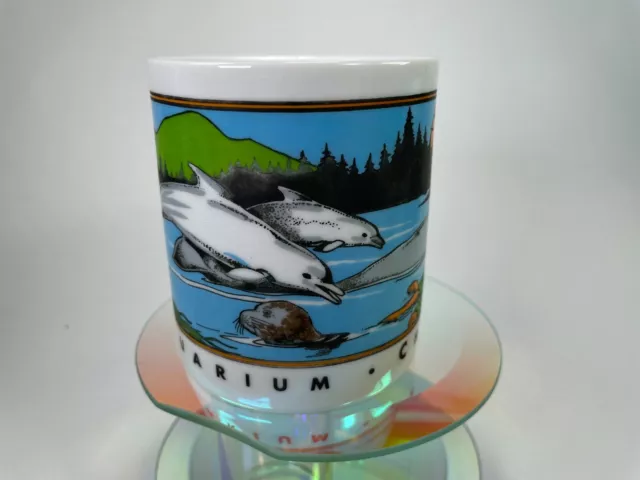 Shedd Aquarium Chicago Mug Sea Animals Penguins Sea Otter Dolphin Cup C39