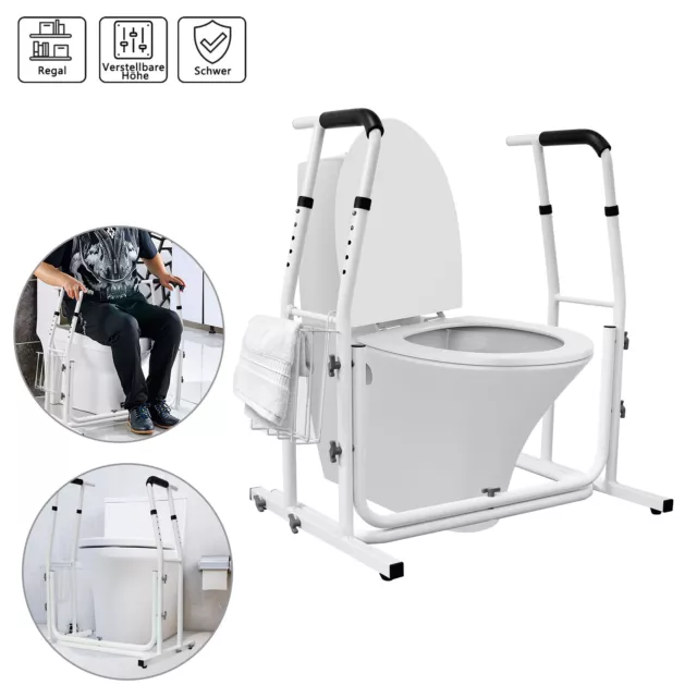 WC inodoros ayuda para levantarse soporte para inodoro revistas blanco estable soporte