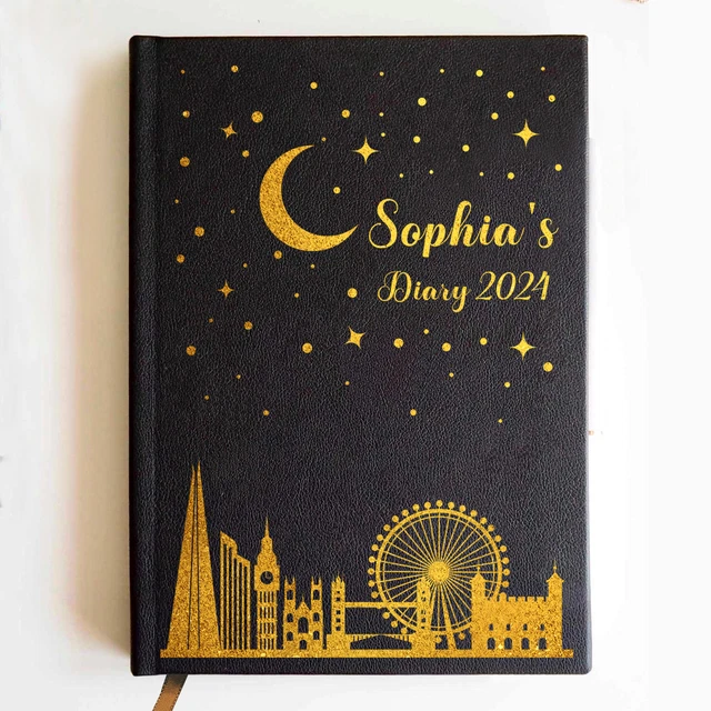 2025 PERSONALISED DAILY Diary A5 Academic Notebook Student Planner Year