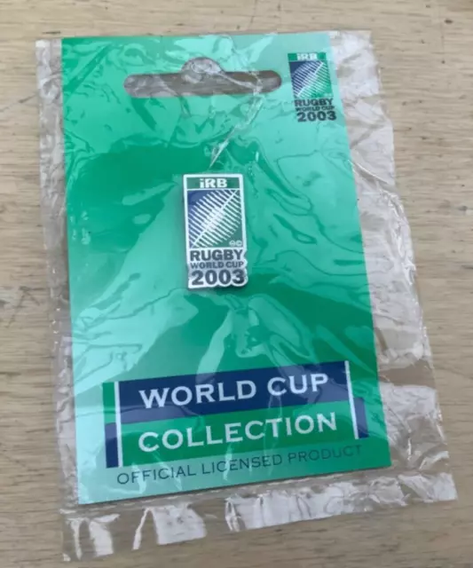 Vintage 2003 Rugby Union World Cup Pin Badge Sealed Memorabilia Collectables