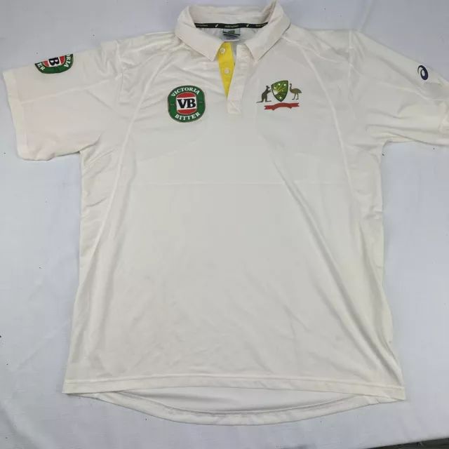 Cricket Australia Test Jersey Mens XXL 2XL Replica VB Whites Ashes Polo