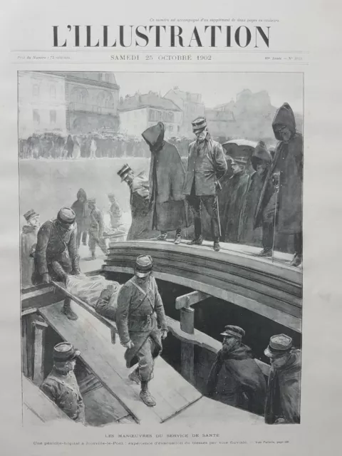 L'Illustration 1902 No 3113 Manoeuvers The Service - Health, A Joinville-le-Pont