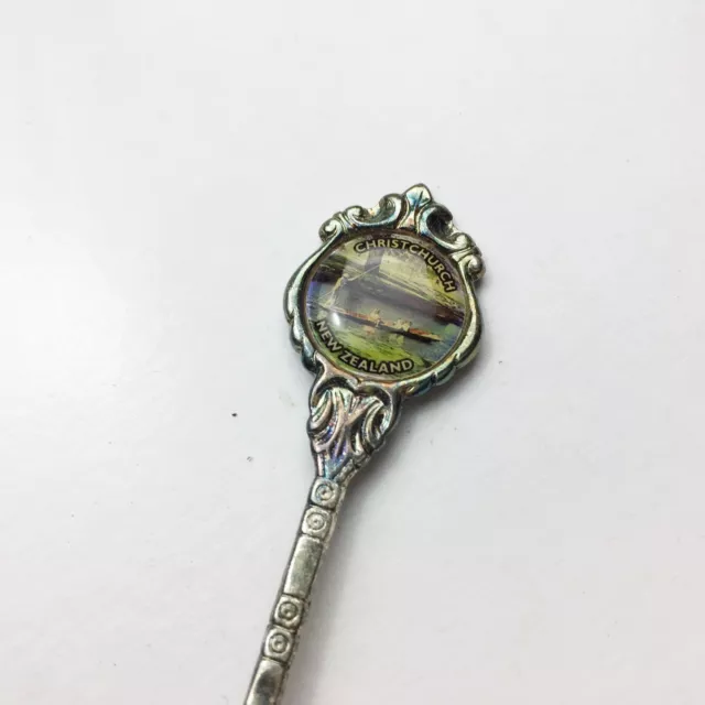 Vintage Christ Church New Zealand Souvenir Enamel Travel Spoon Teaspoon