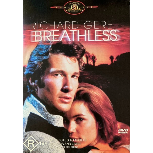Breathless (DVD, 1983) PAL Region 4 (Richard Gere, Valerie Kaprisky) RARE / NEW