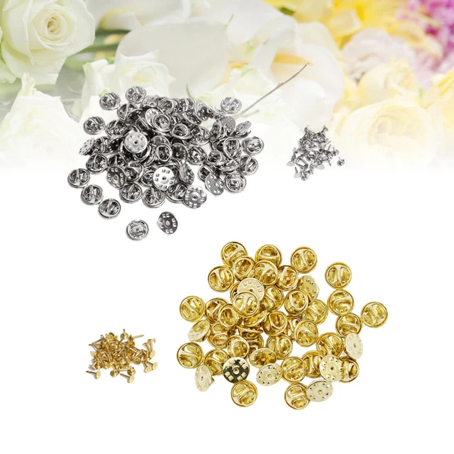 200 PIEZAS HÁGALO USTED MISMO Broche Insignia Material Aguja Aguja Pin Hebilla Manga 12 mm Hebilla wi