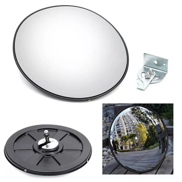 12" Traffic Convex Mirror Wide Angle Safety Mirror Driveway Outdoor Security New