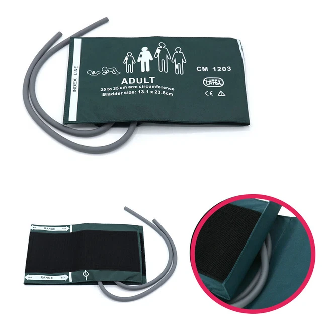 2Pcs NIBP Cuff / Blood Pressure for Patient Monitor Cuff double-tube Tube Adult