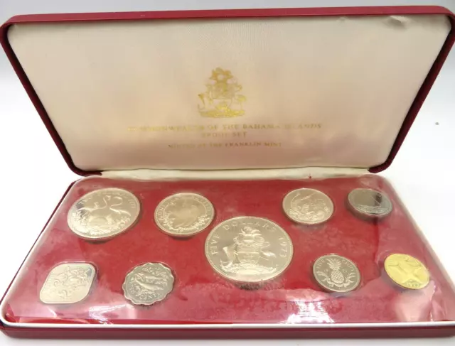 1973 Coins of the Commonwealth Bahama Islands 9-coin Proof Set