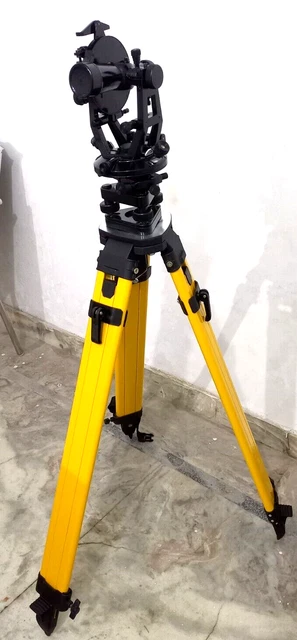 Set Surveying Black Transit Theodolite con scatola Alidade con treppiede in alluminio itm