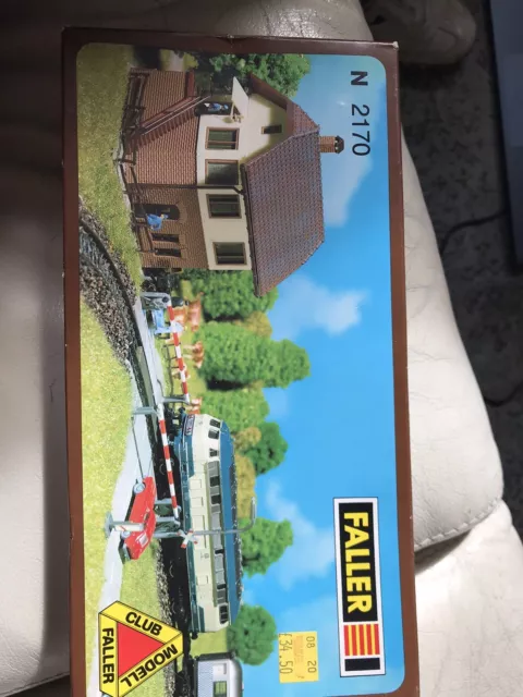 FALLER N Gauge  Level Crossing With  Electric Motor Plastic Kit No: FA 2170