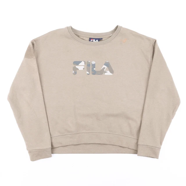 FILA Felpa Donna Verde Sports Crew Collo L