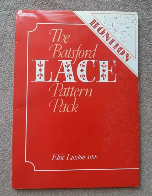 Paquete de patrones de encaje Batsford - Elsie Luxton - libro de diseño - artesanías vintage retro