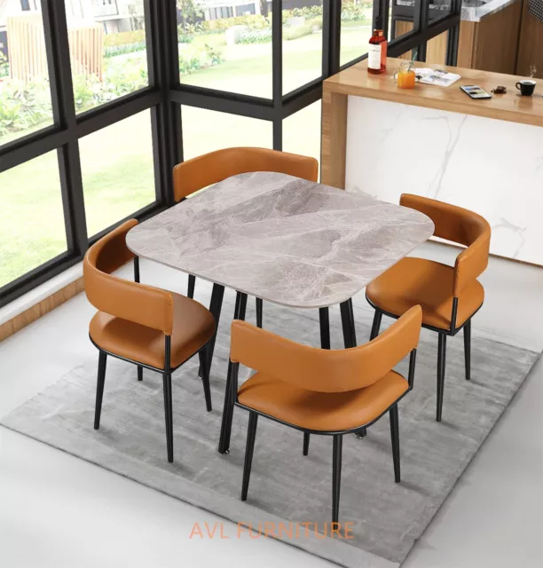 marble Dining table and 4 chairs Retro