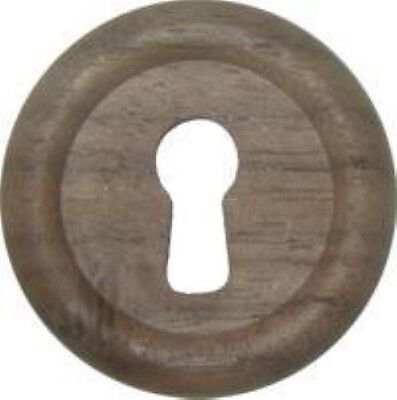 Round Walnut Large Keyhole Cover 1.312" - 1.5-16ths Inch Diameter vintage antiqu