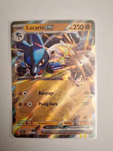 Lucario Ex 082/142 Pokémon-Karte - Ultraselten Aus Sternkrone Set, Authentifiziert