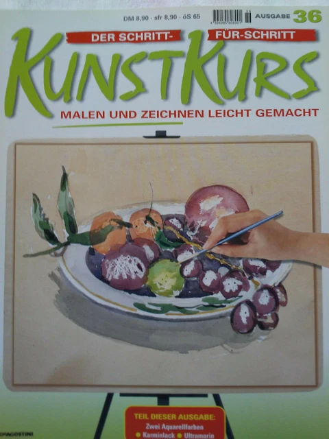 Ausgabe 36, Der Schritt-für-Schritt Kunstkurs, Malen und Zeichnen leicht gemacht