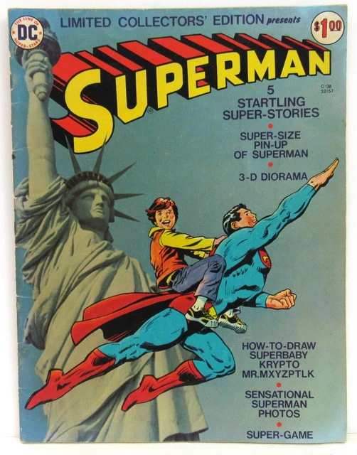 DC Limited Collectors Edition Superman 1975 Treasury Oversized C-38