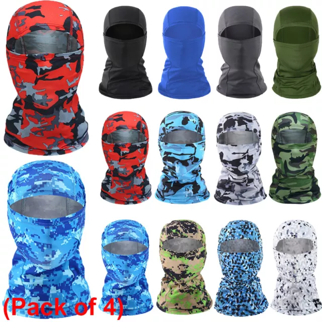 4 Pack Sturmhaube Motorrad Sturmmaske Fahrrad Kopfhaube Halswärmer atmungsaktiv