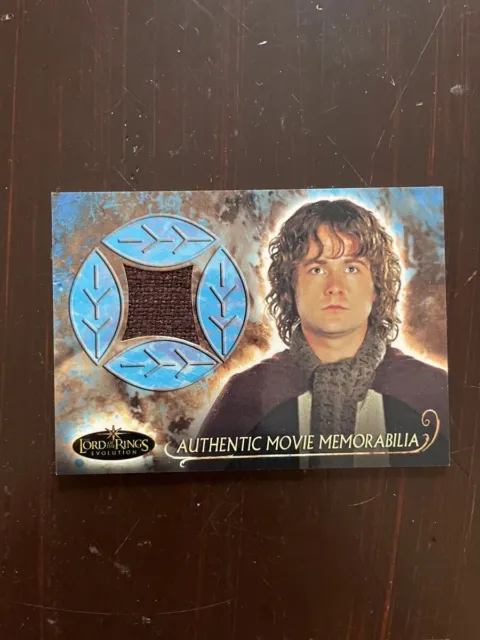 2005 Topps Lord of the Rings Evolution Pippin's Travel Cloak Patch Card AA