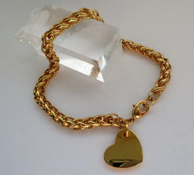 Parure De Bijoux Dorée Avec Pierre Noire - Collier Et Bracelet, Occasion élégant