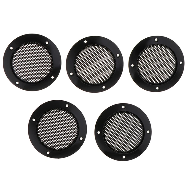 5 Pièces 2 Pouces Haut-parleur Décoratif Rond Subwoofer Maille Grille