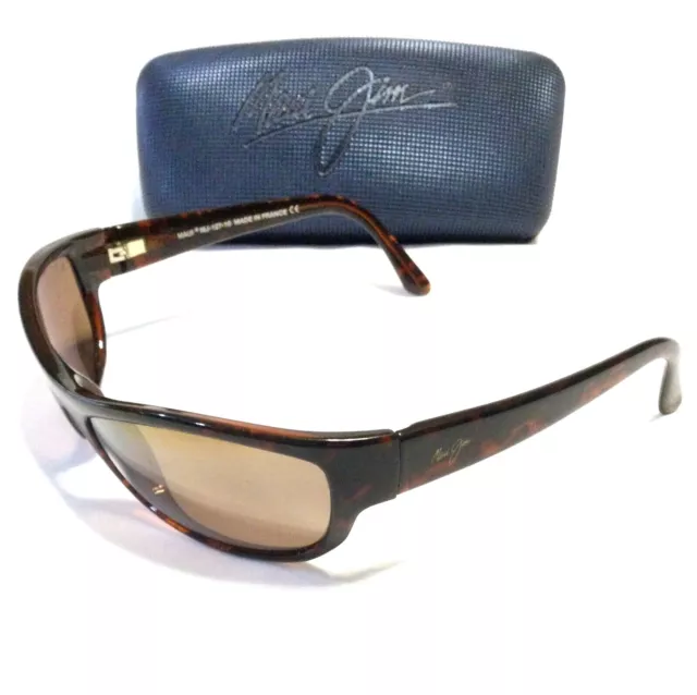 RARE MAUI JIM ONO SUNGLASSES Tortoise Frames Bronze Polarized Lenses MJ 127-10