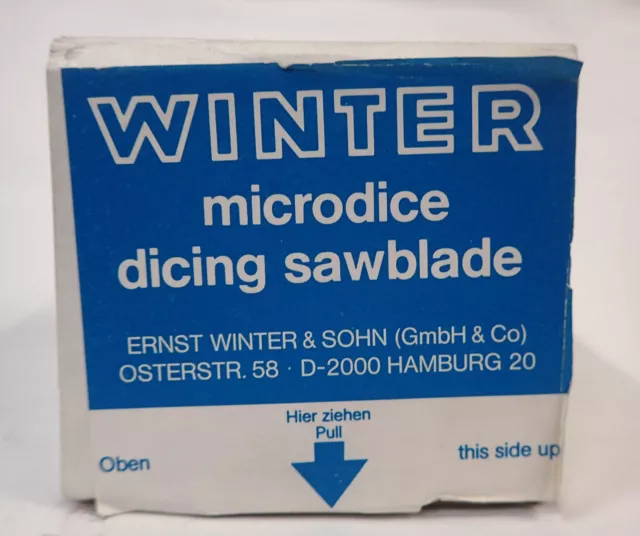 Winter Microdice Diamond Dicing Saw Blades T=75 X =750 P Lot Of 10, Nos