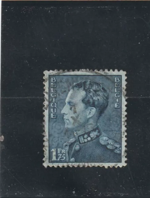 L5313 BELGIQUE TIMBRE N° Y&T 430 de 1936-46 " Leopold III " Oblitéré