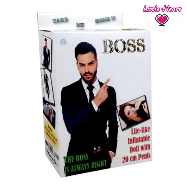 Bambolo gonfiabile maschio uomo bianco capo leader superdotato 20 cm boss love d