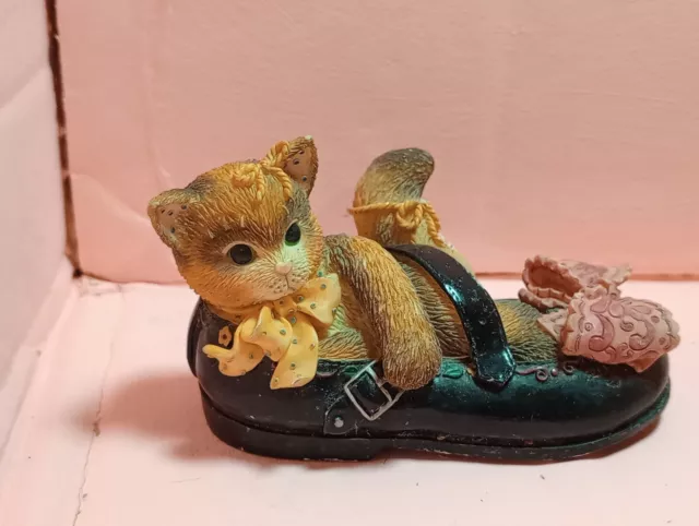 Enesco Calico Kittens Figure "I'll Be There Every Step Of The Way" 1997