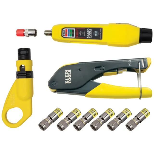 Klein Tools VDV002-818 Coax Cable Installation & Test Kit