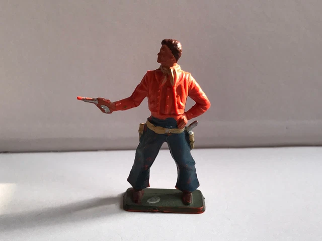 Figurine Ancienne Starlux Far West Cowboy N°63 Bis - Occasion Bon état