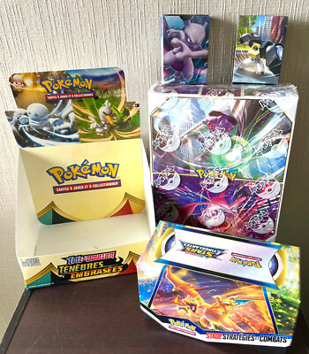 Gros lot de boites vides display / Présentoir Cartes Pokémon