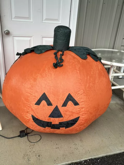 Used Airblown Inflatable Pumpkin Halloween Jack o Lantern 40 Inches