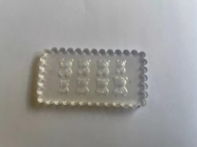3d Molde De Silicona  Ositos