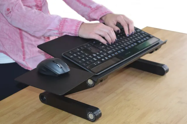 Standing Computer Keyboard Stand Adjustable Height Tilt Ergonomic Riser Raise