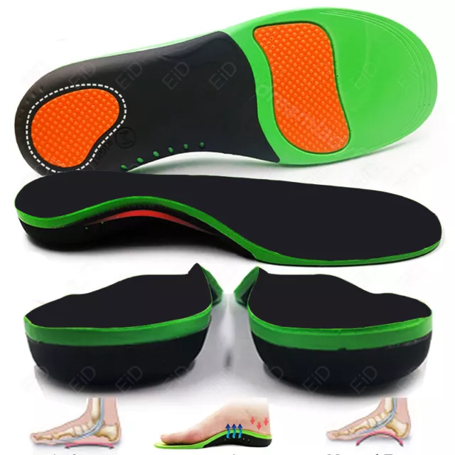 Orthotic Shoe Insoles Arch Support Inserts Plantar Fasciitis Flat Feet Heel Pain