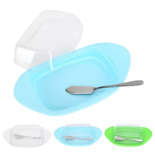 Ship‑Shaped Butter Cutting Box W/Cutting Knife And Lid Food Grade Chesse HG 3